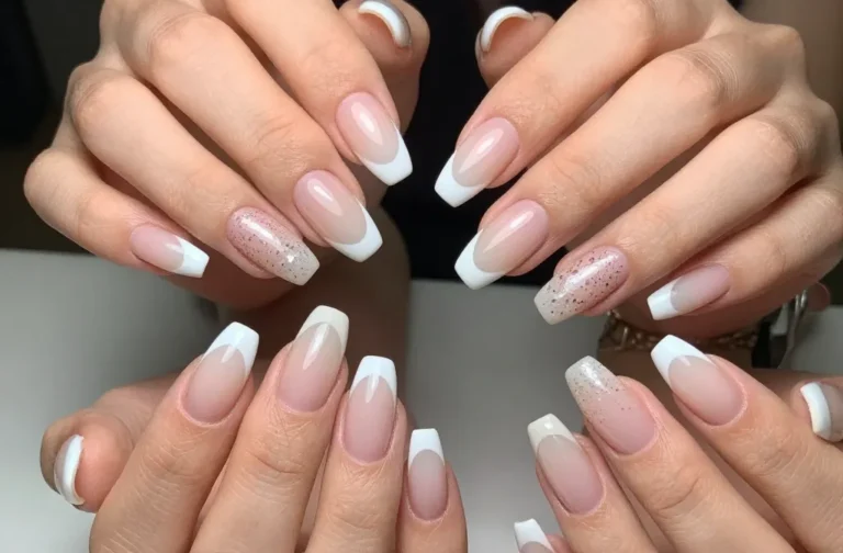 16 French Tip Acrylic Nails Just Got a Glow-Up!