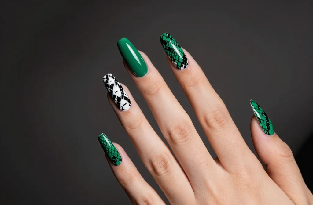 Slay with These 22 Snake Print Nails