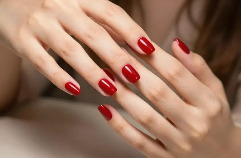 Fall for These 18 Red French Tip Nails