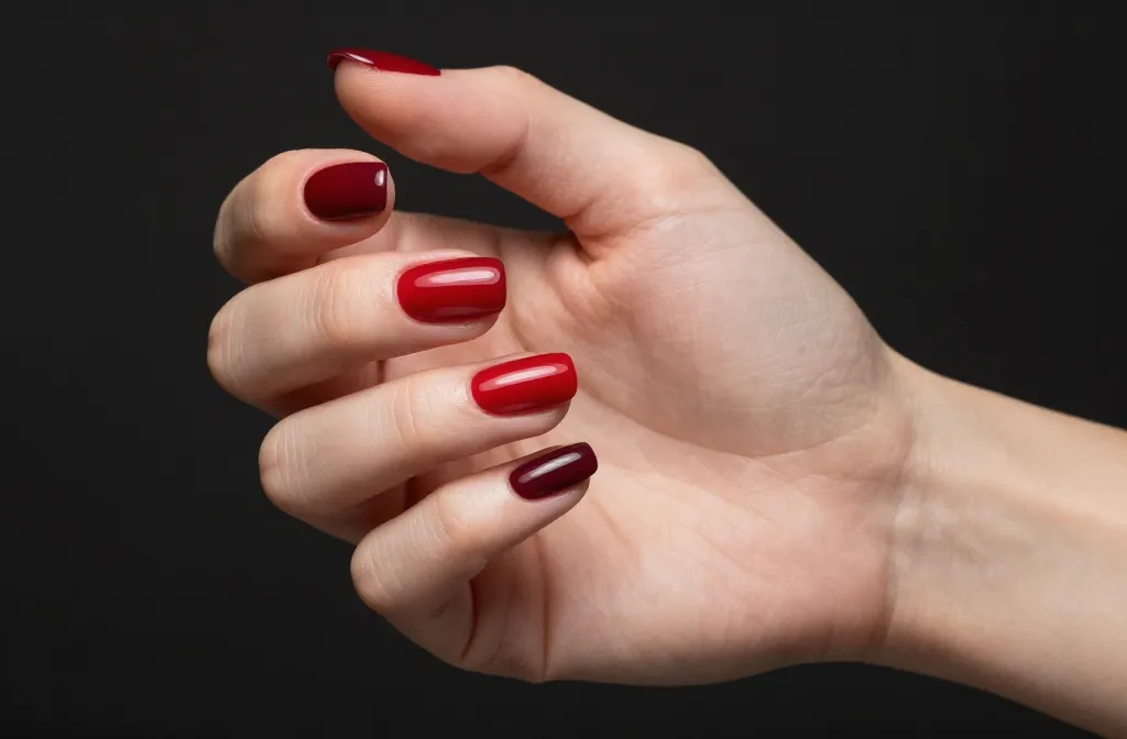 Slay Every Look with 22 Dark Red Nails