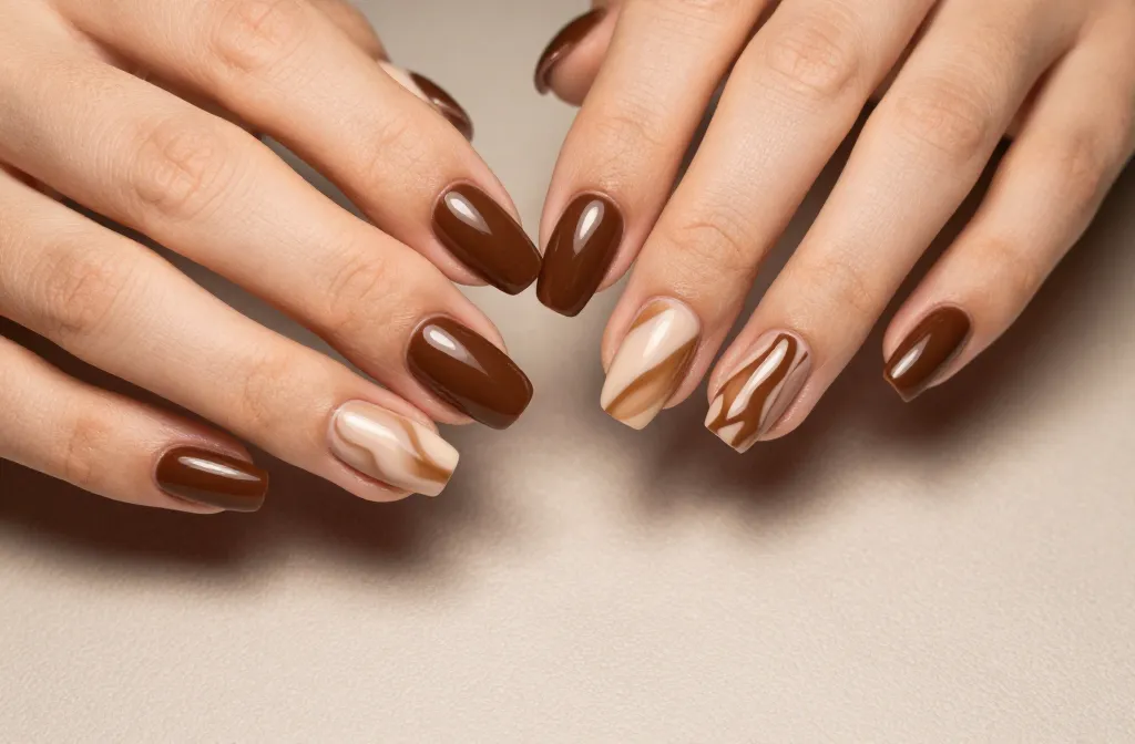 22 Brown Acrylic Nails You'Ll Obsess Over